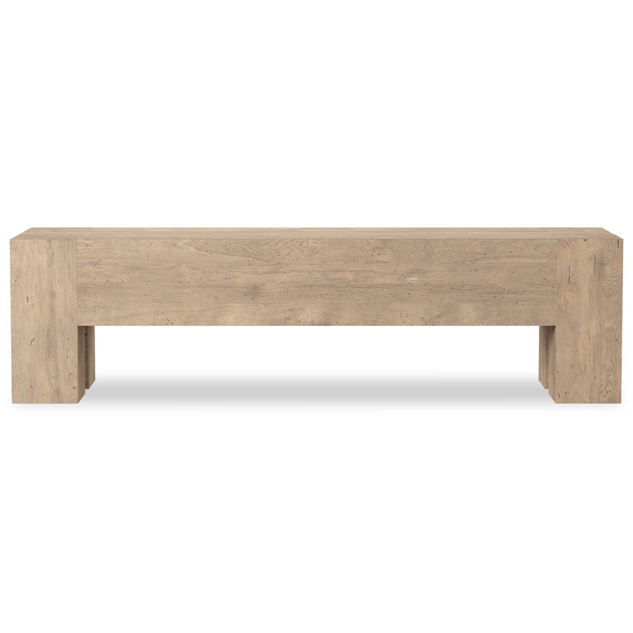 Abaso Bench, Whitewash Rustic by Four Hands - Image 3