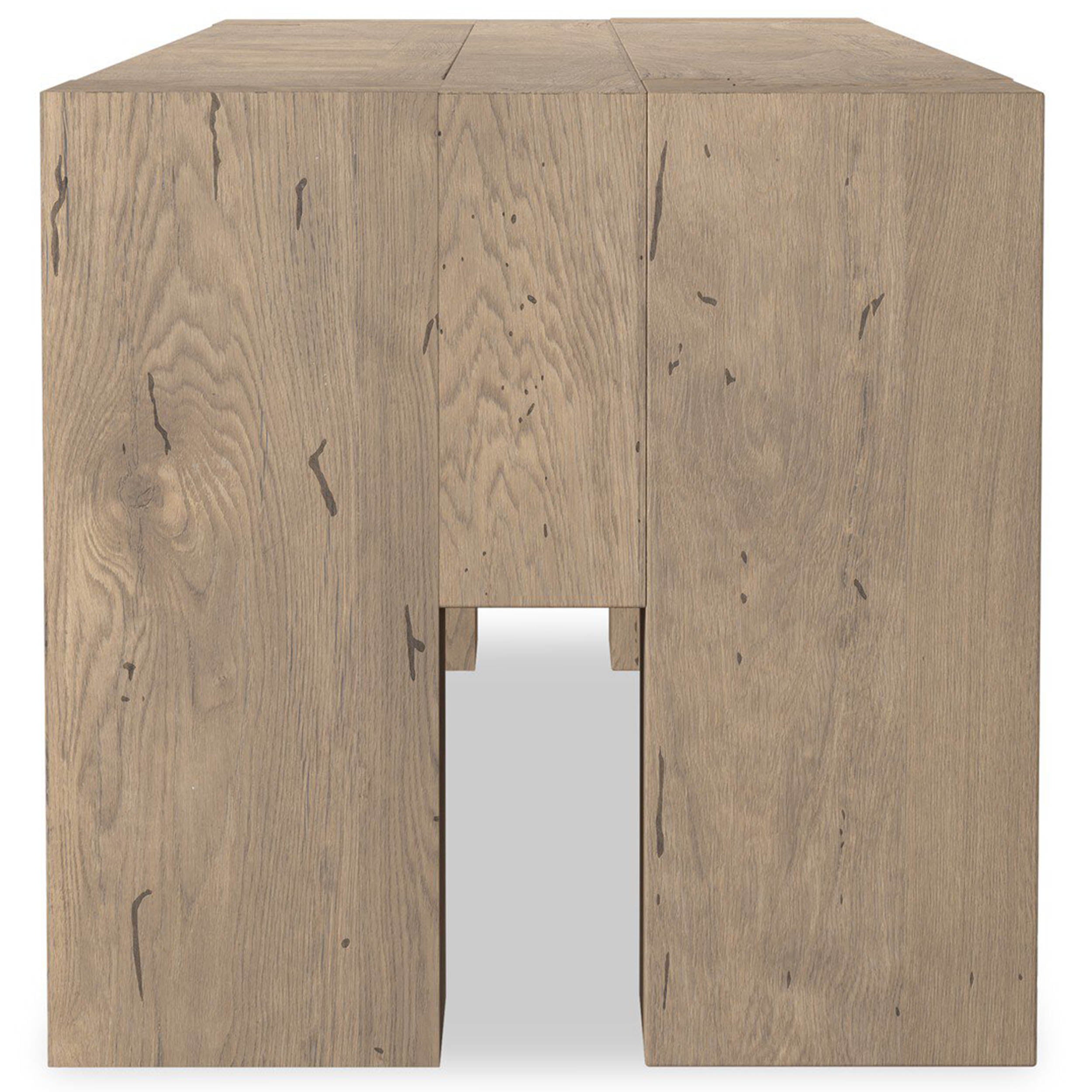 Abaso Bench, Whitewash Rustic by Four Hands - Image 4